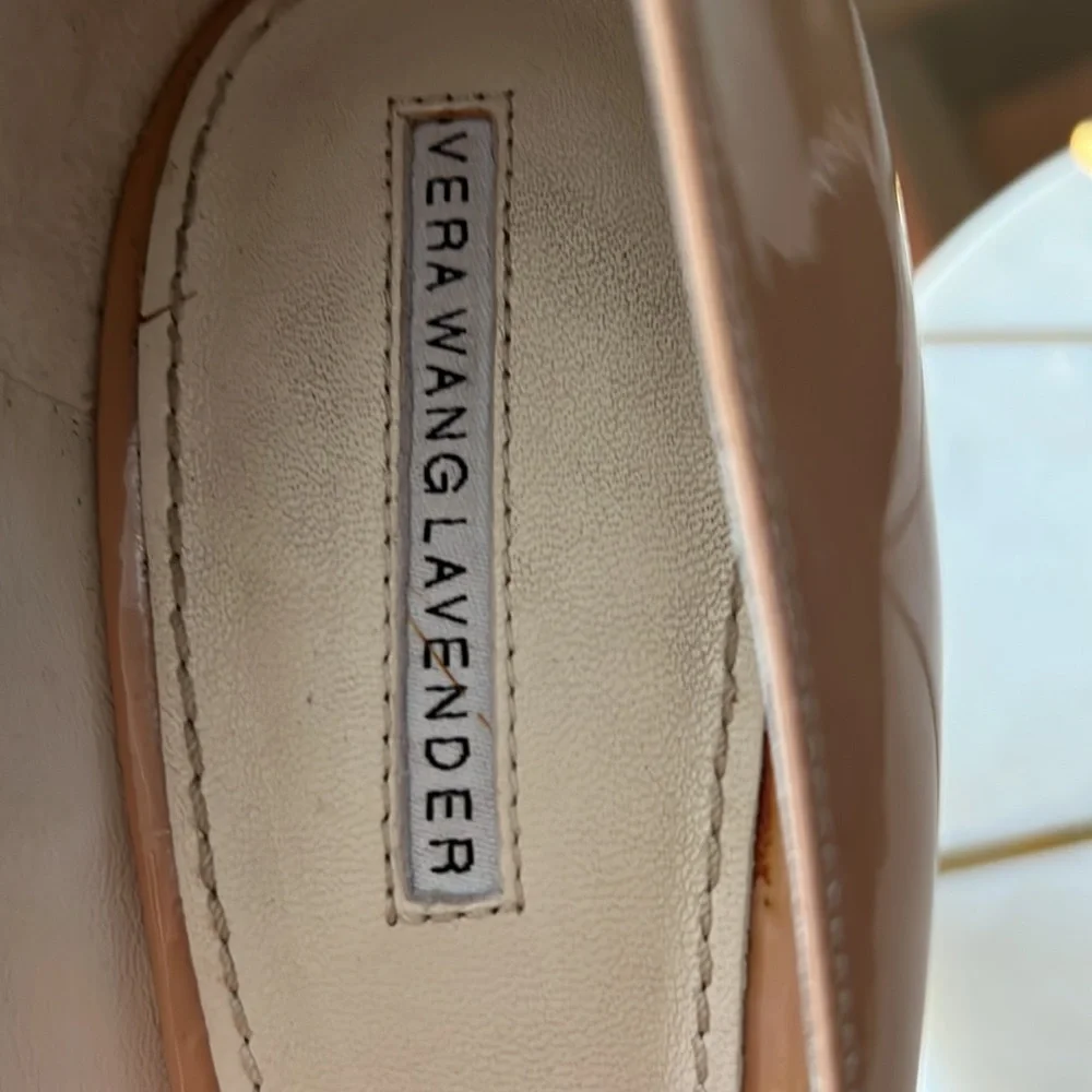 Vera Wang Lavender patent leather platforms